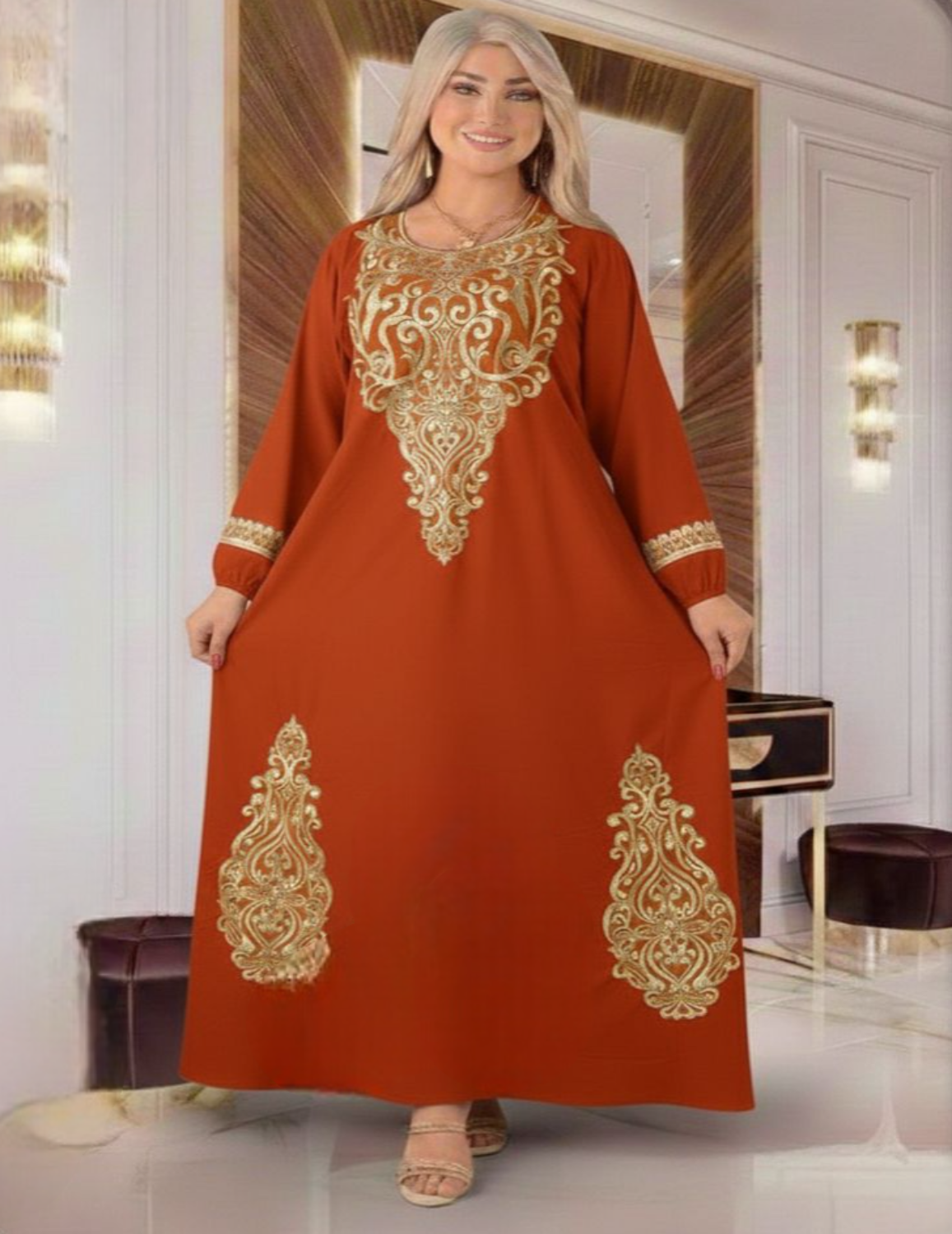 8056 عبايه استقبال قطن كود