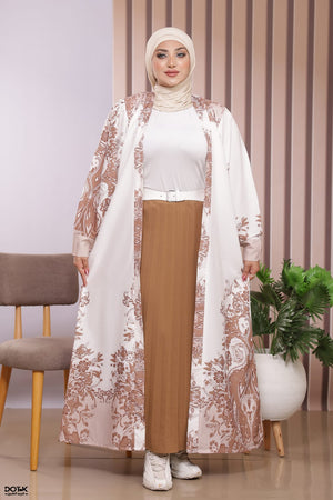 A3045 طقم خروج محجبات 4 قطعة حريمى كود