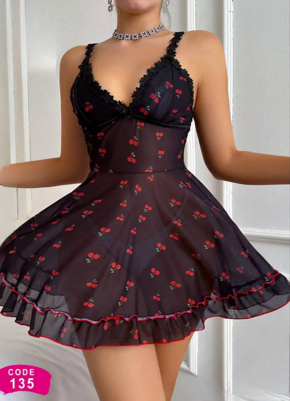 لانجرى شيفون فري سايز كود 135