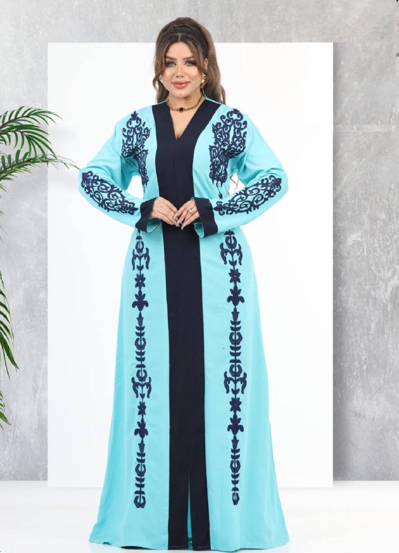 لون لبني A100 عبايه منزلي كود