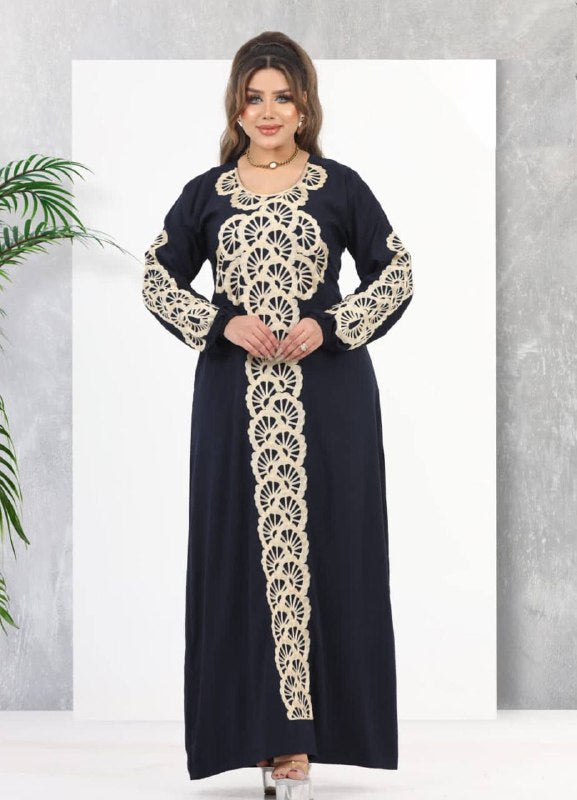 لون اسود A105 عبايه منزلي كود