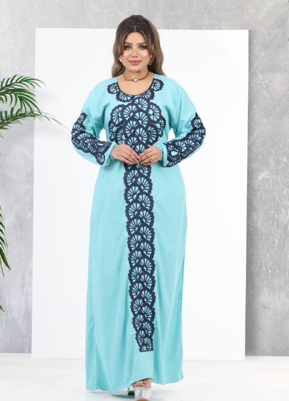 لون لبني A105 عبايه منزلي كود