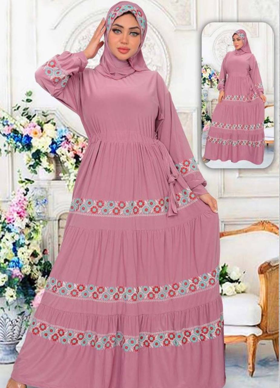 M S Y من S103 فستان محجبات كشمير