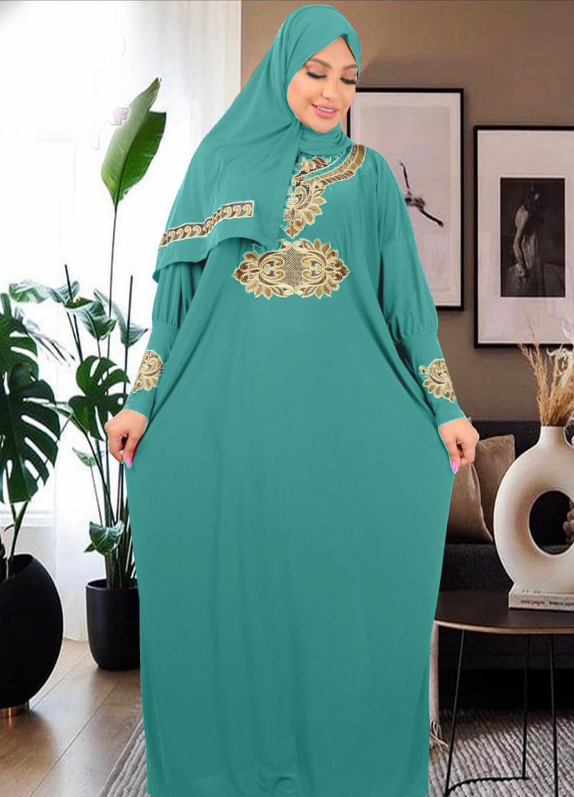 M S Y اسدال محجبات تركواز 8006 من