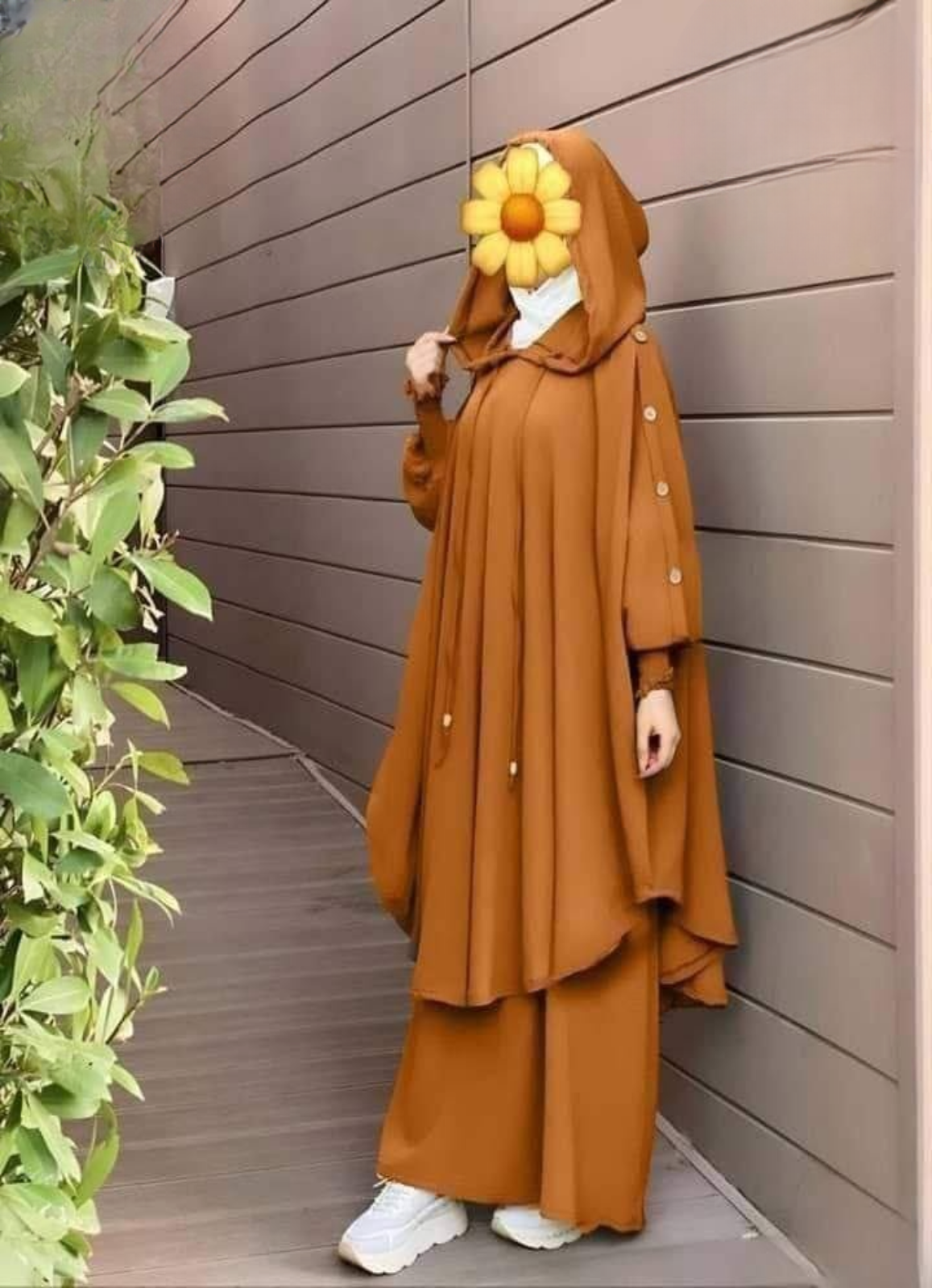 طقم خروج محجبات 2 قطعة حريمى كود 523