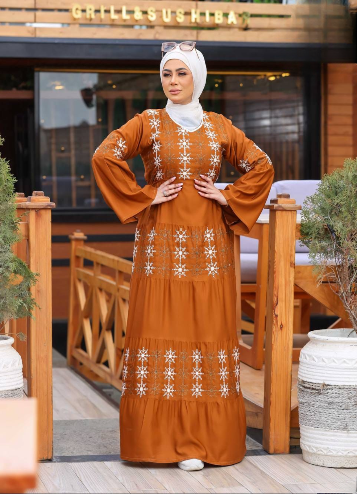 A1028 عبايه استقبال قطن كود