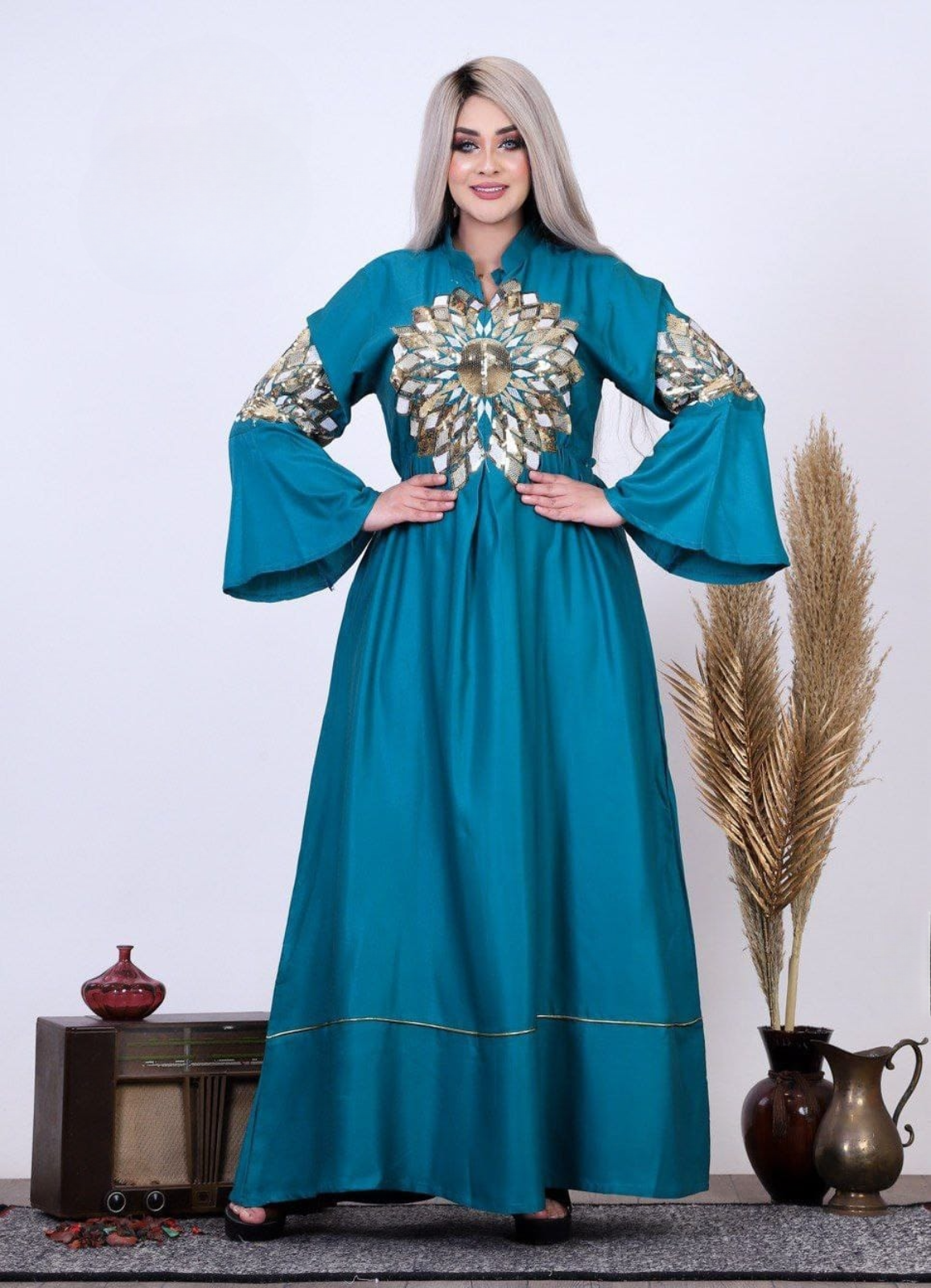 A1029 عبايه استقبال قطن كود