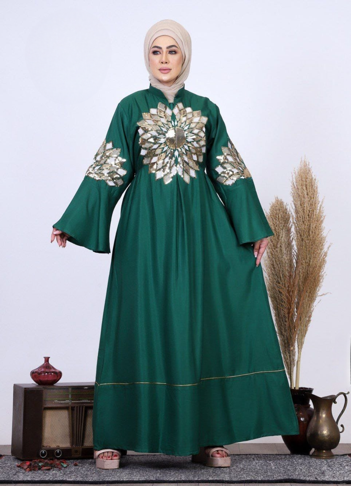 A1029 عبايه استقبال قطن كود