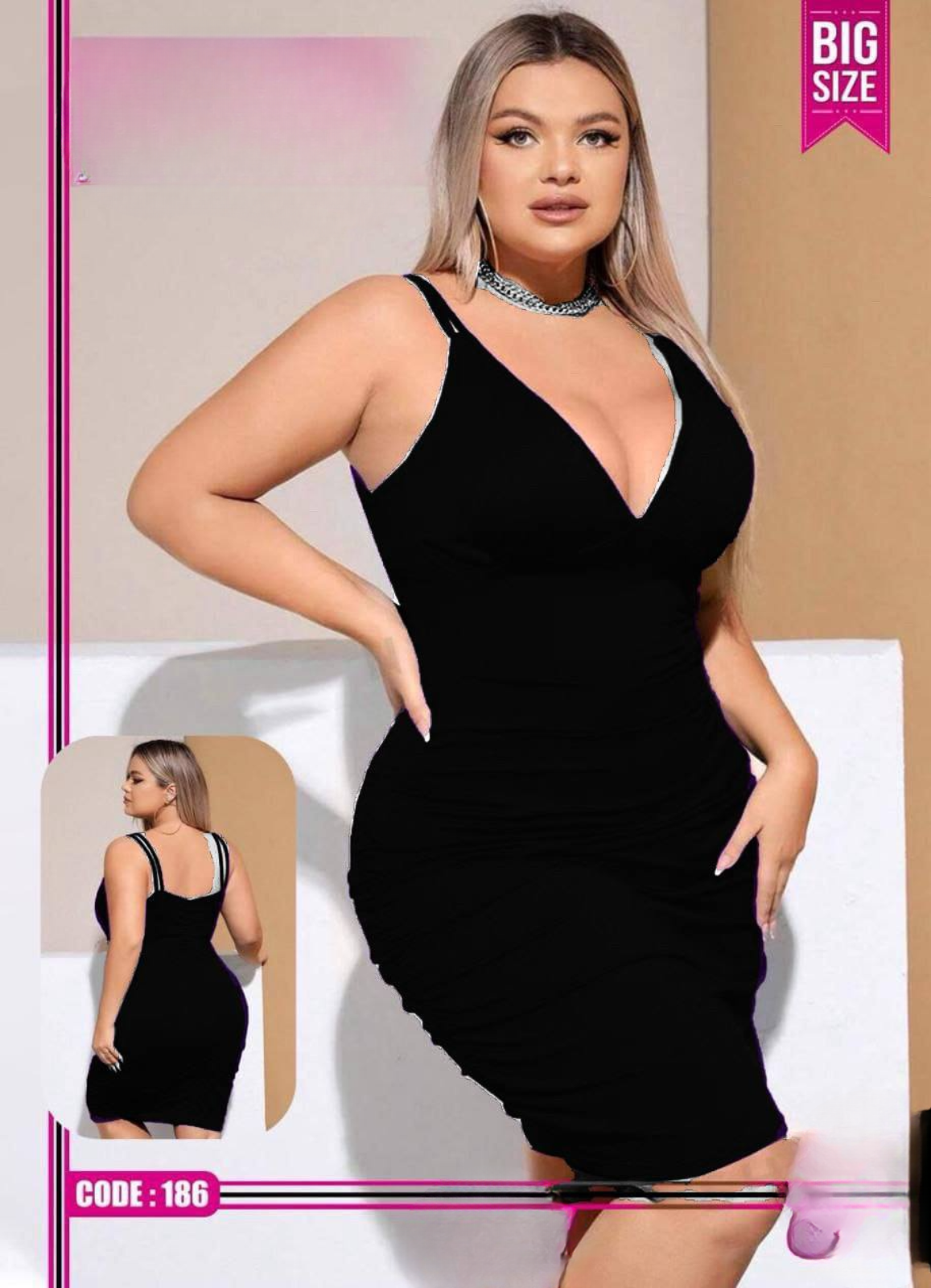 186 لانجرى شيفون بيج سايز كود