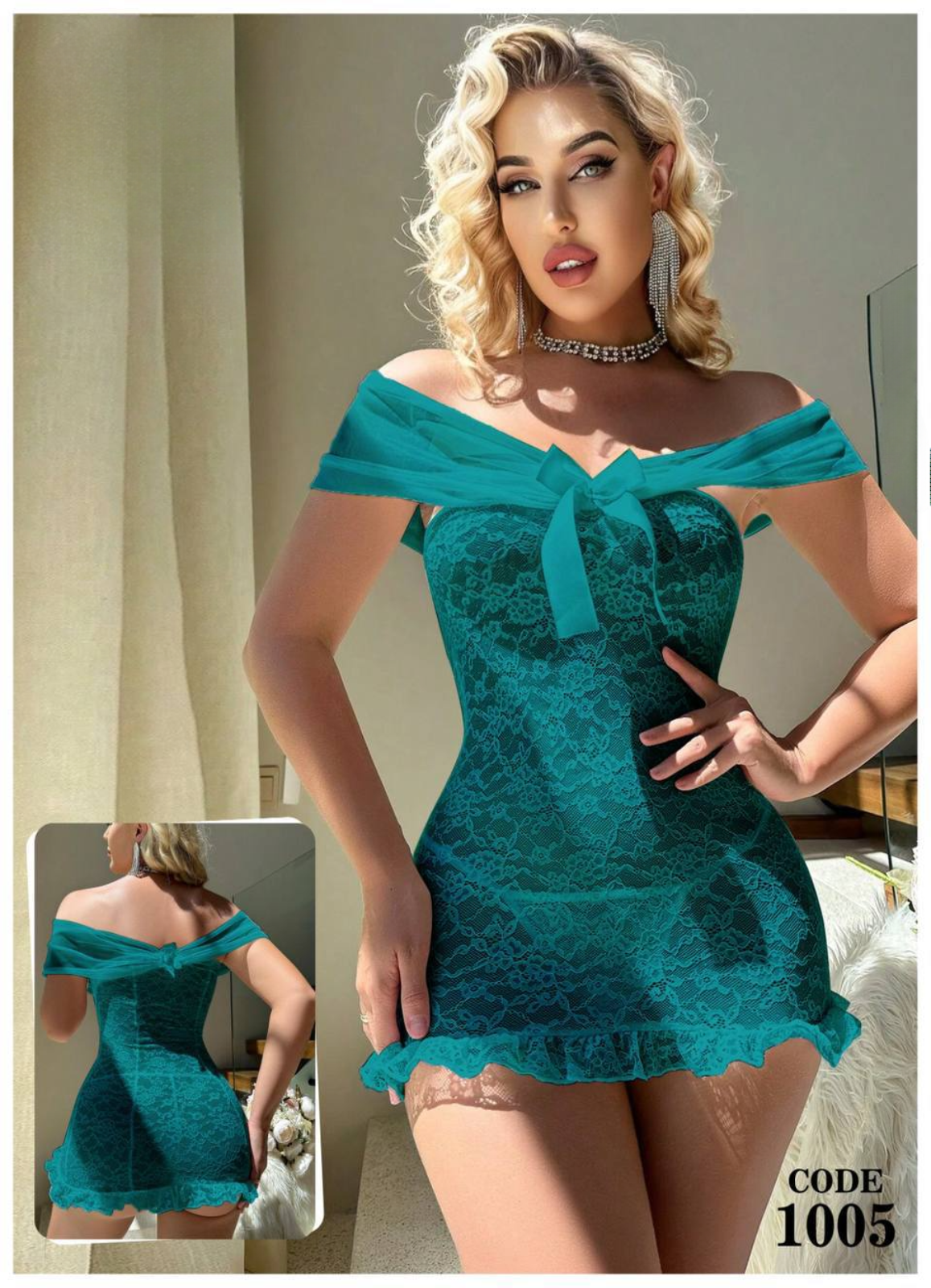 1005 لانجرى شيفون فري سايز كود