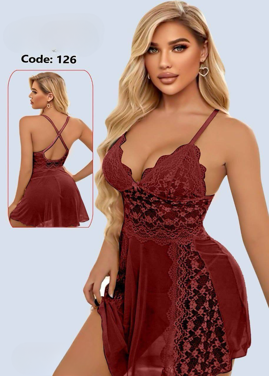 126 لانجرى شيفون فري سايز كود