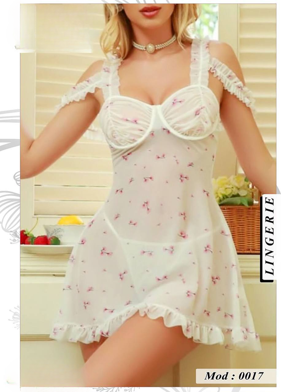 0017 لانجرى شيفون فري سايز كود