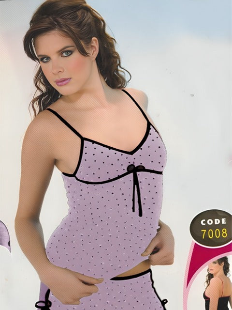 طقم لانجرى تركى شيفون 7008