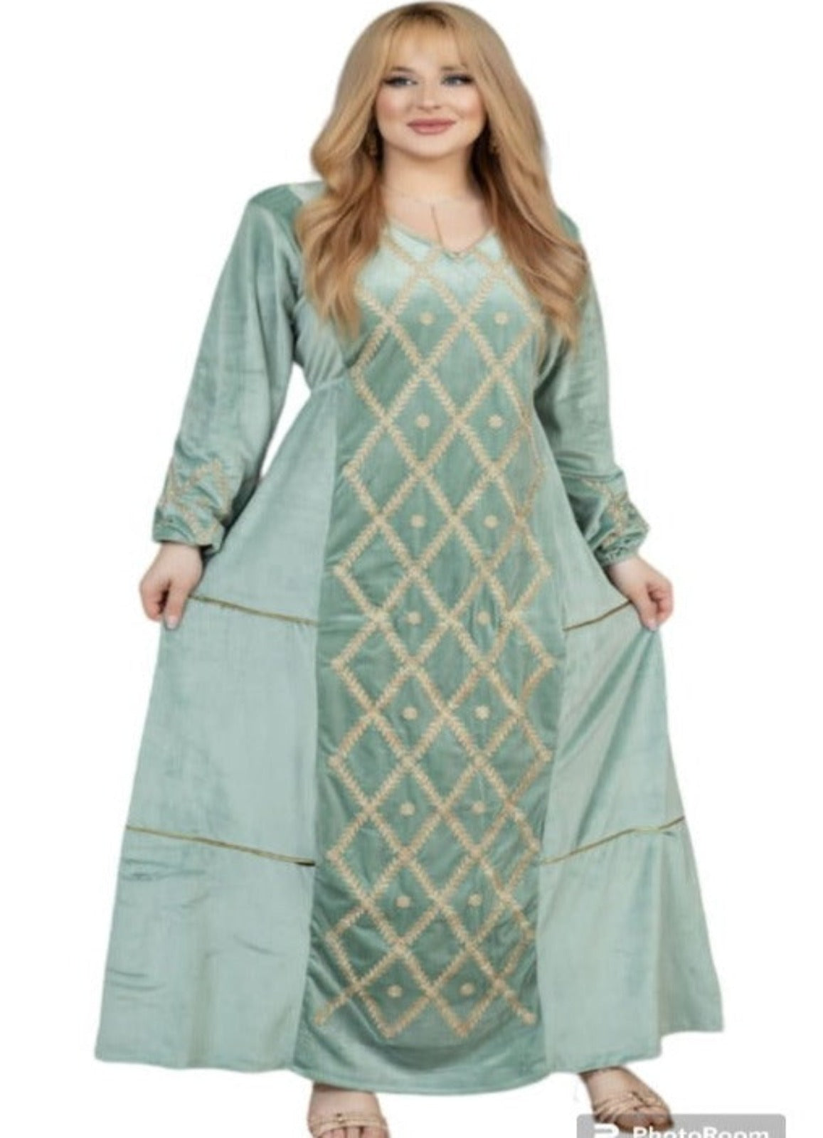 عباية بيتي شتوي قطيفة 6041