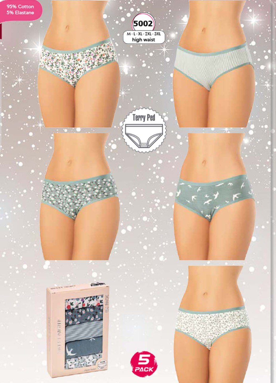 M S Y باكيت ملابس داخلية 5 قطع تركي 5002 من