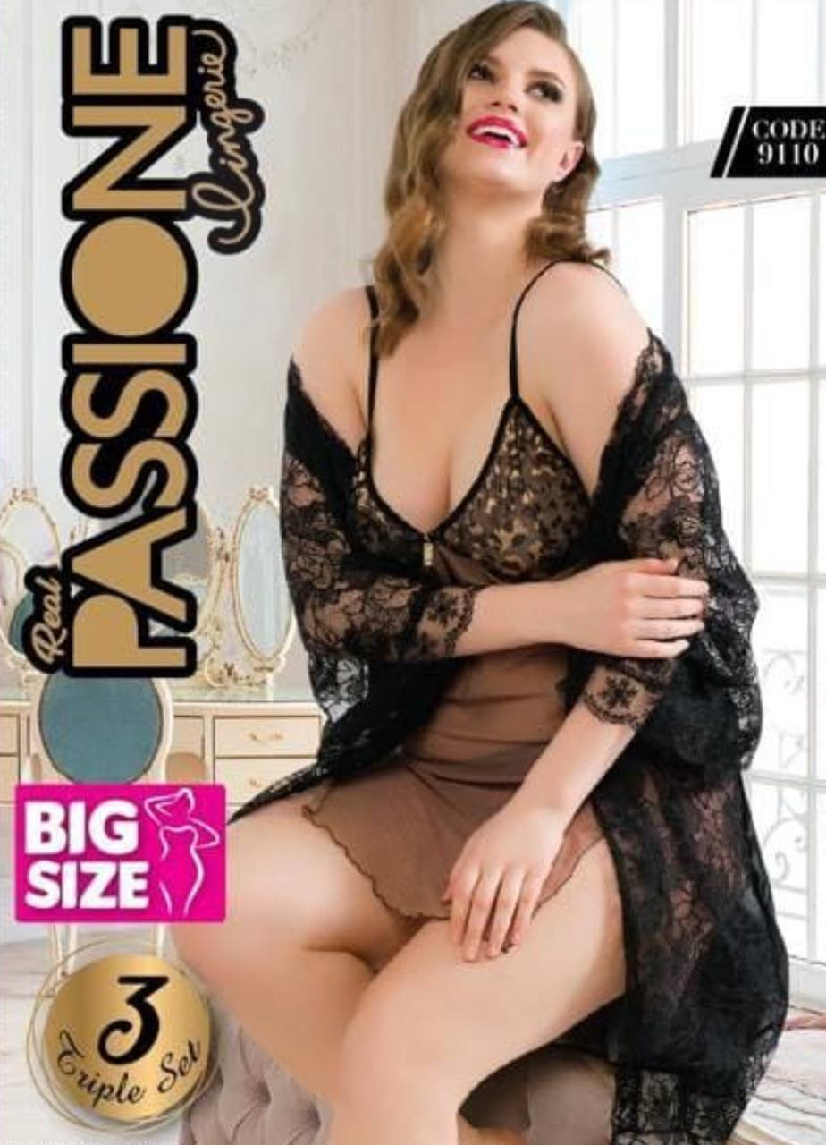 لانجرى تركي 3 قطع شيفون 9110