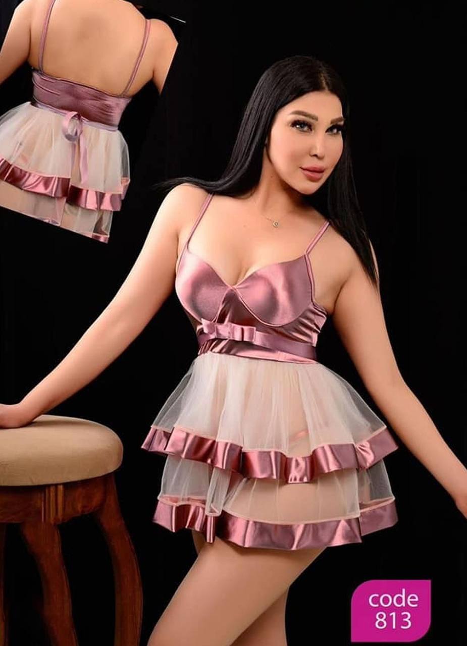 لانجرى شيفون فري سايز كود 10013