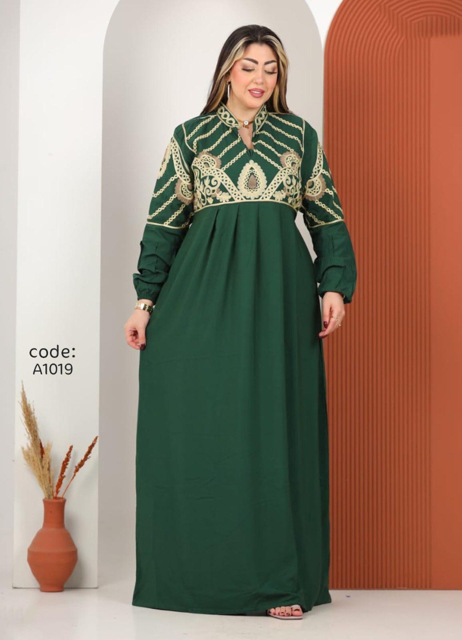 A1019 عبايه استقبال قطن كود