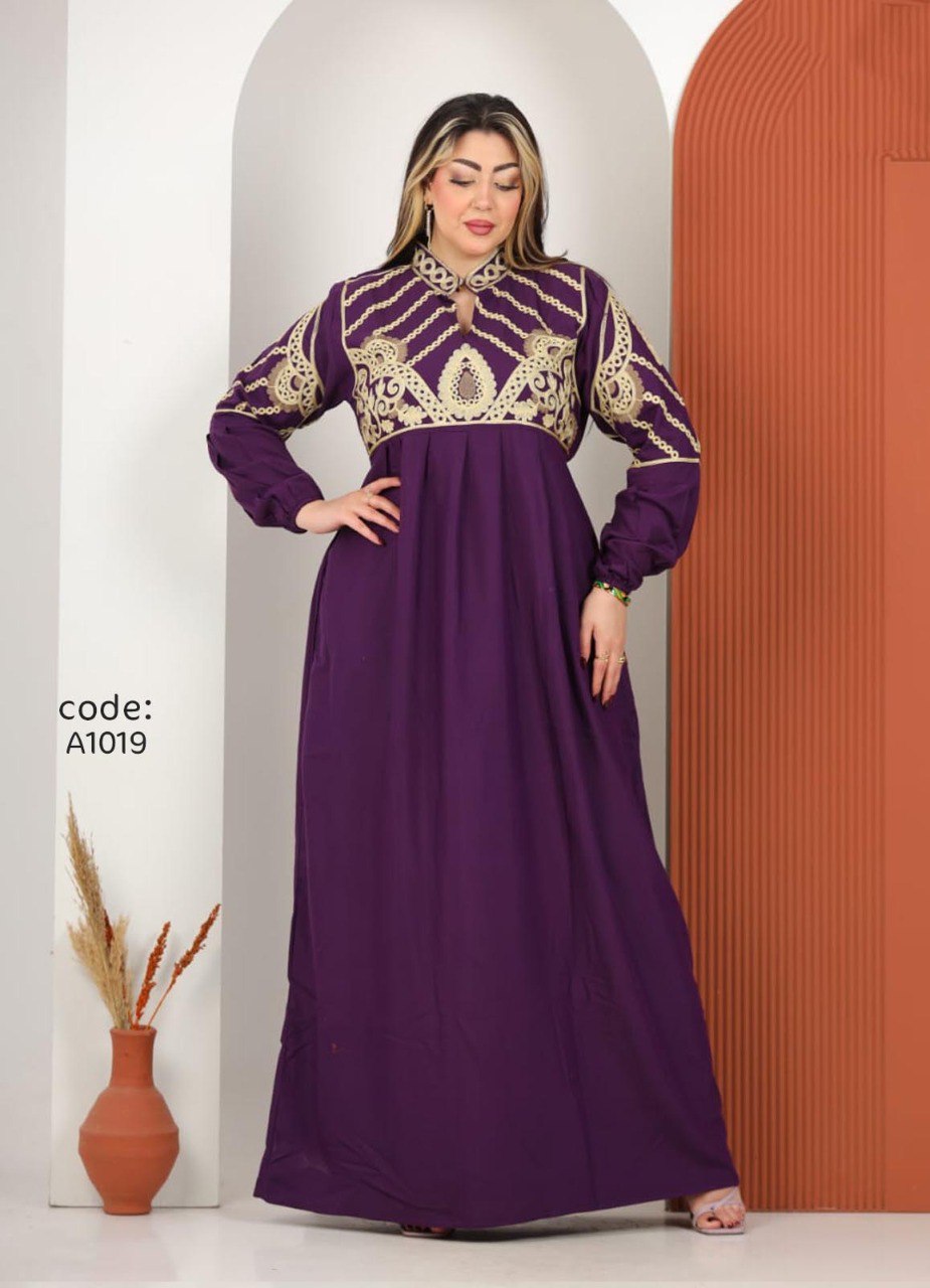 A1019 عبايه استقبال قطن كود
