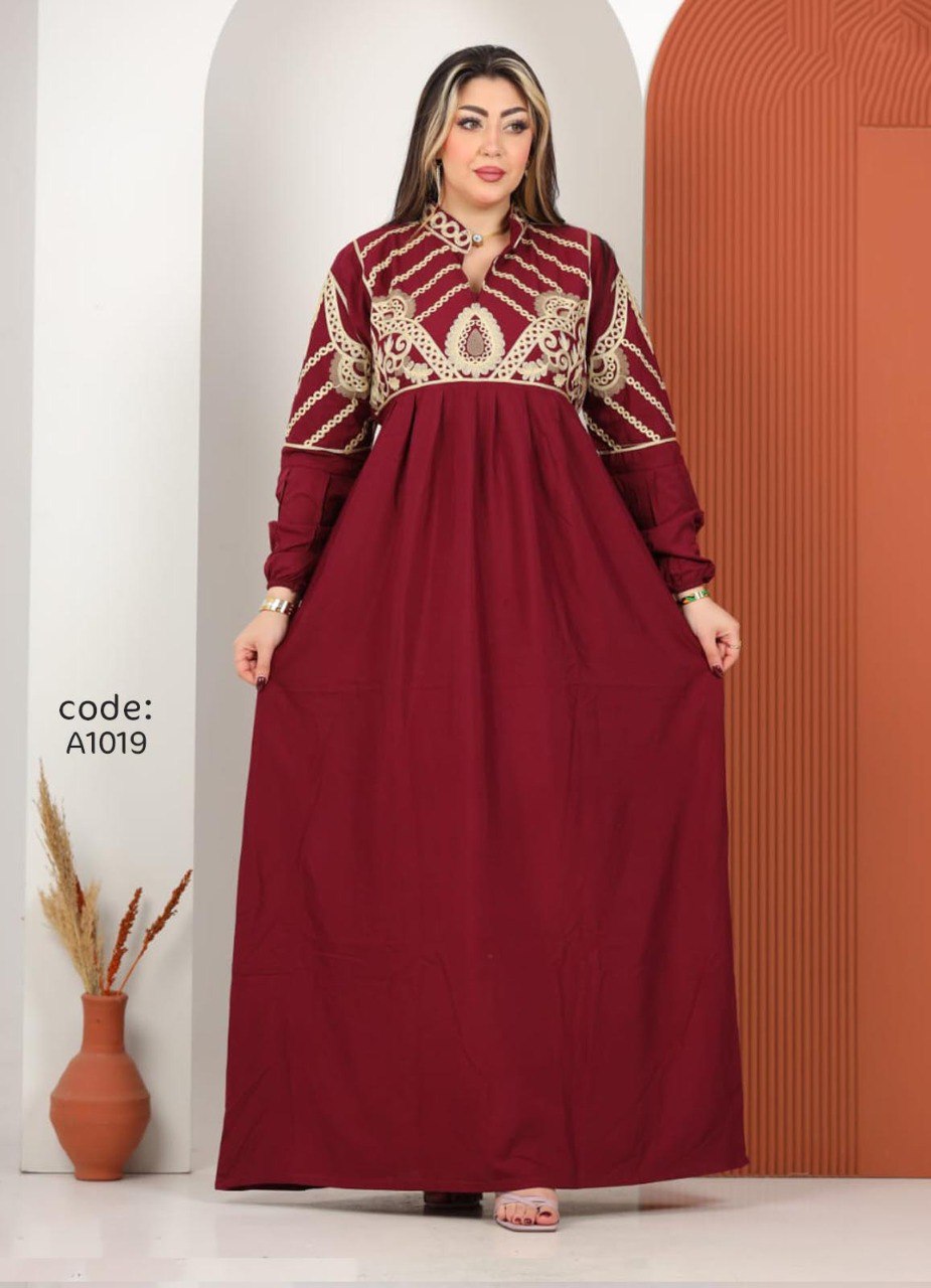 A1019 عبايه استقبال قطن كود