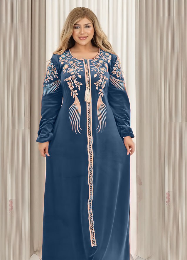 عباية بيتي شتوي قطيفة 6064