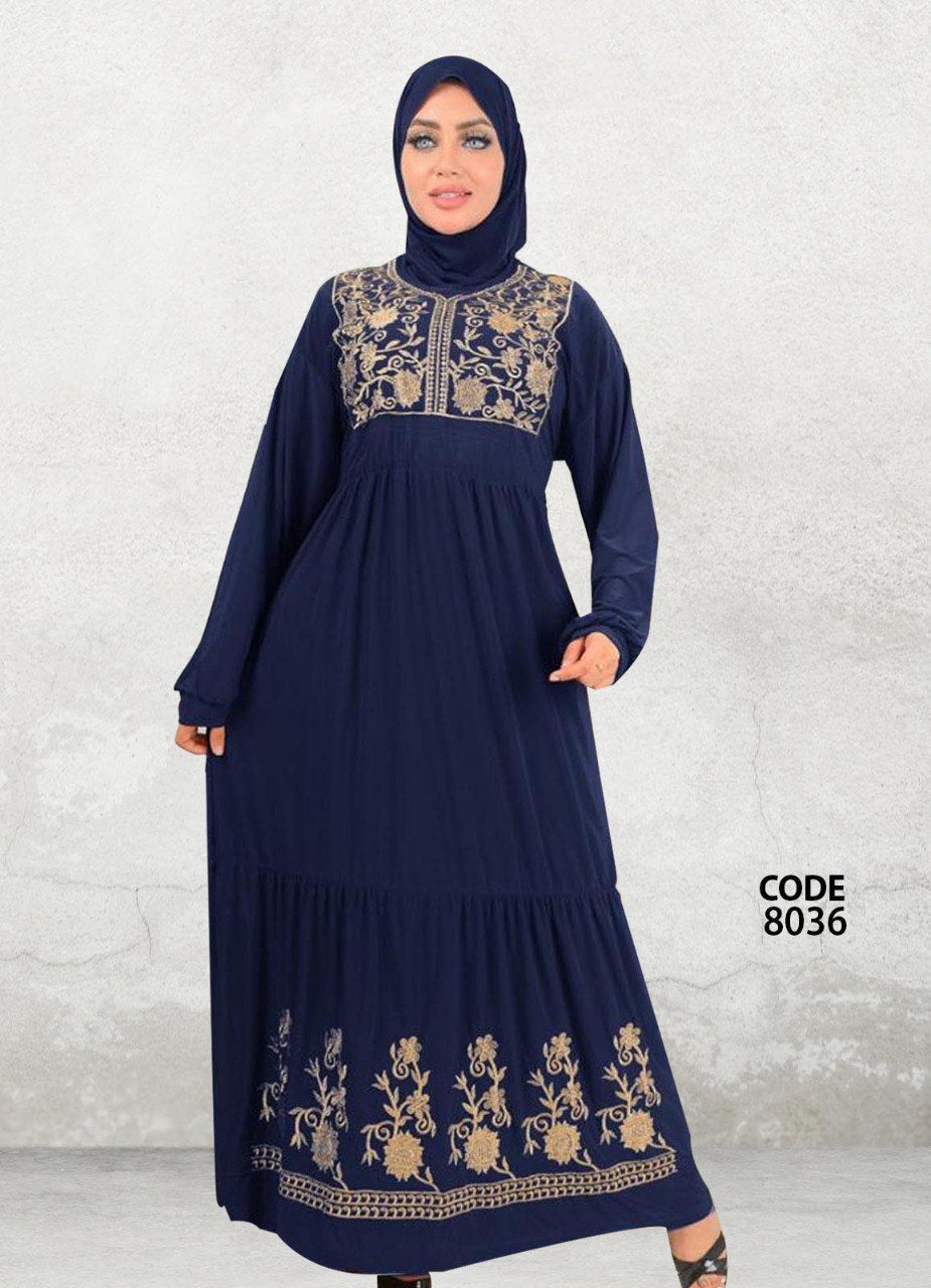 فستان بيتي وخروج فري سايز كود 8036