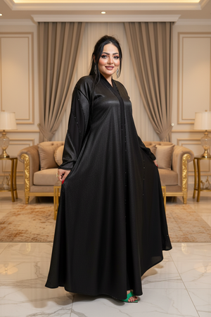 عباية خليجي حرير خروج حريمى كود 105