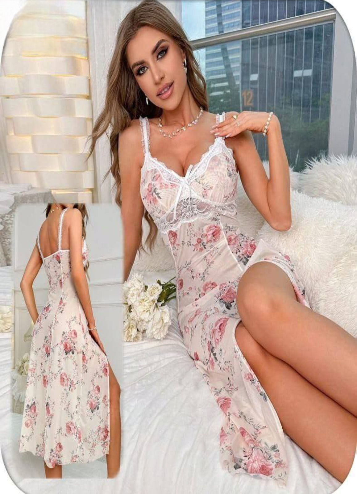 لانجرى شيفون فري سايز كود 8039