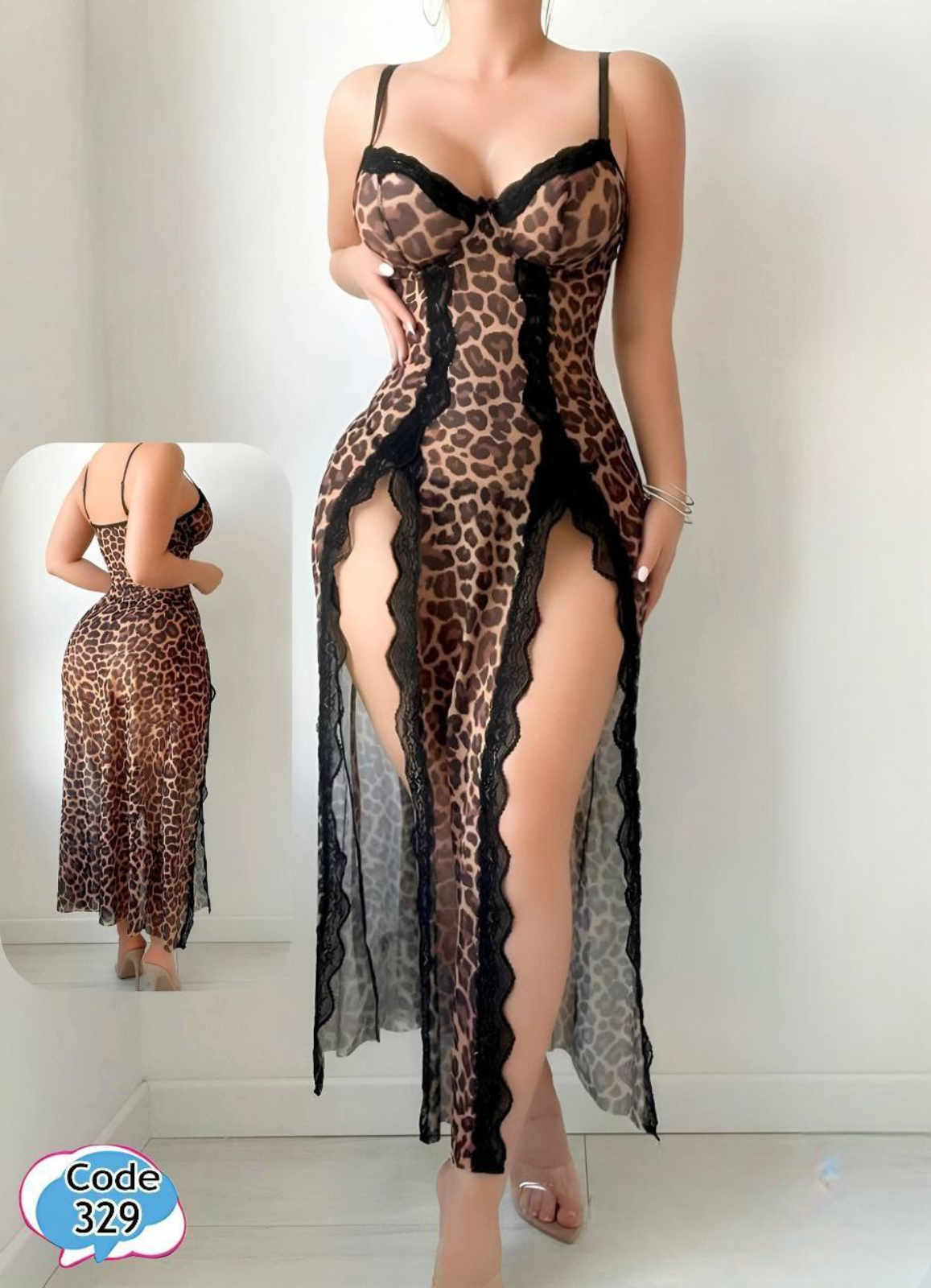 لانجرى شيفون فري سايز كود 329