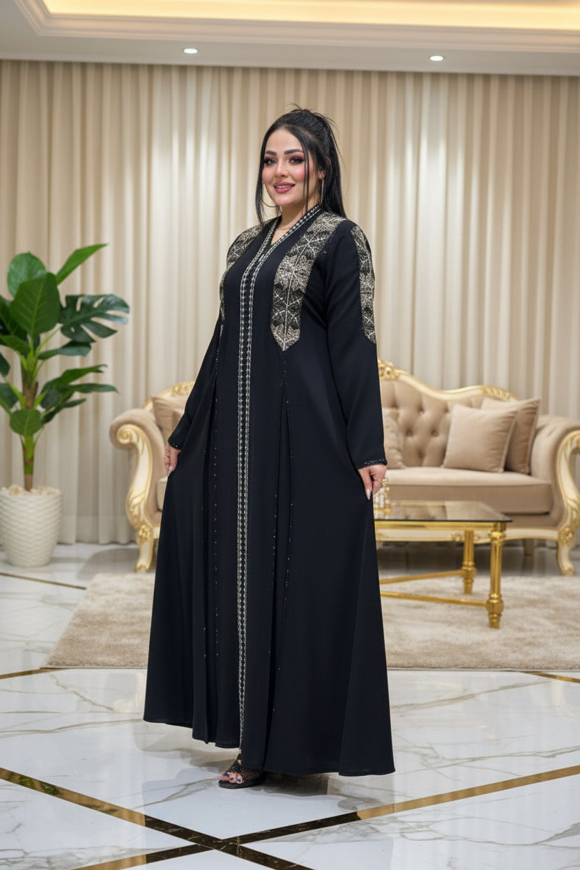 عباية خليجي حرير خروج حريمى كود 112