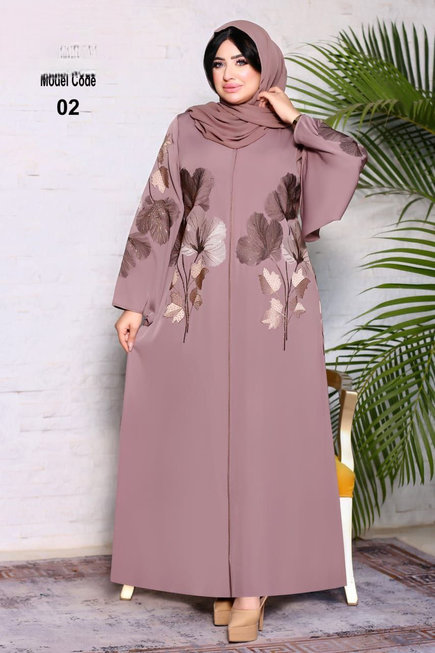 عباية خليجي حرير خروج حريمى كود 002