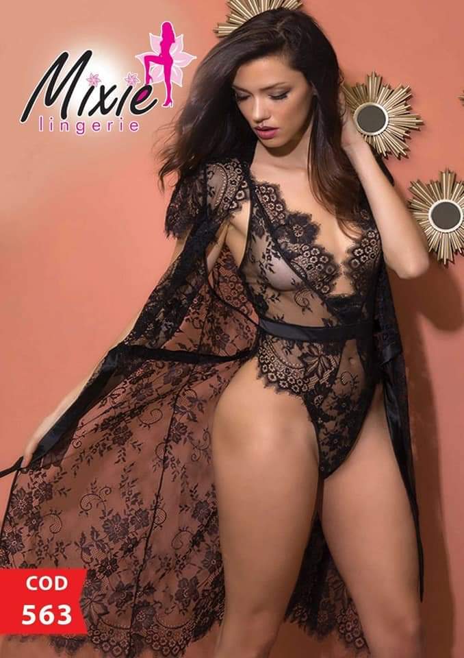 لانجيري اسود طويل 563