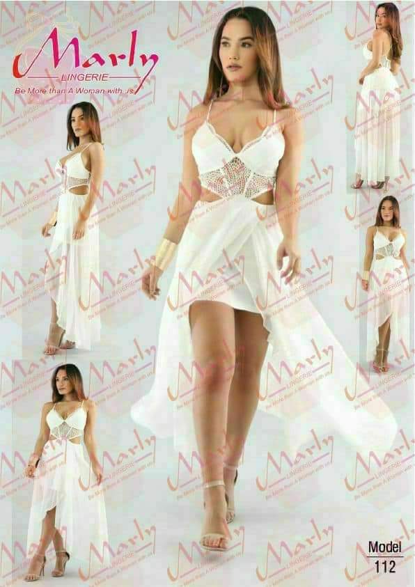 لانجيري ابيض طويل 112