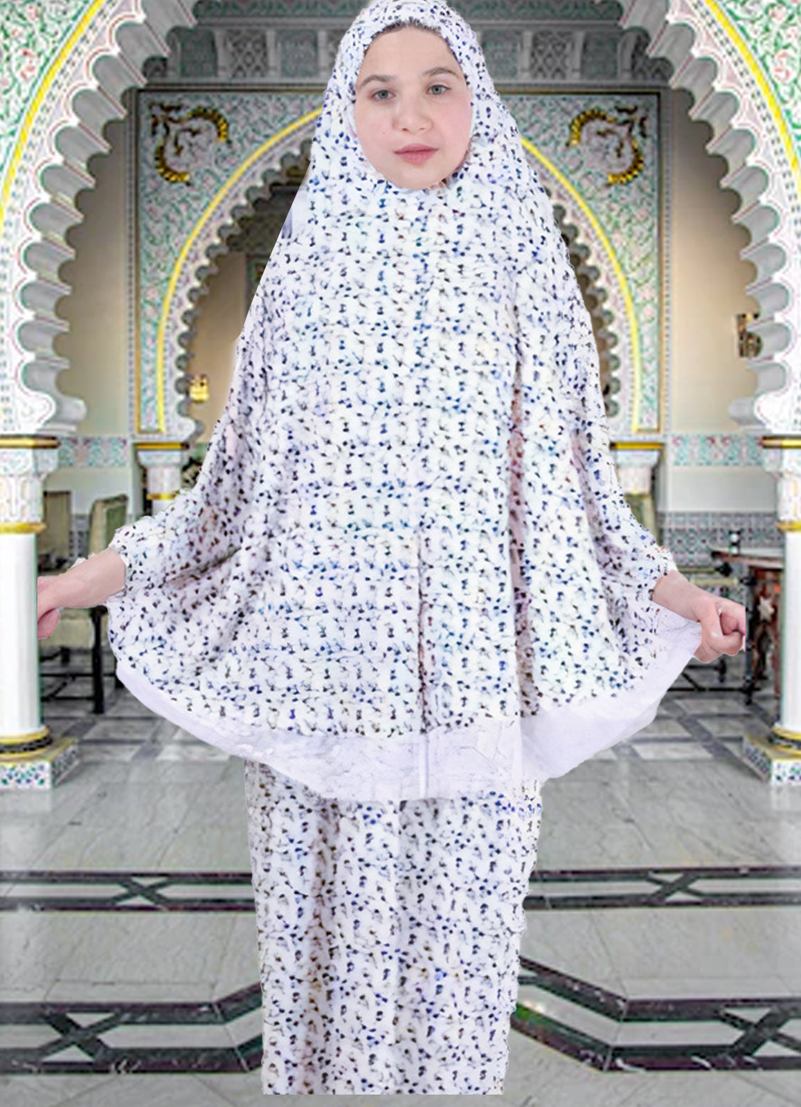 فستان محجبات 523 ازرق