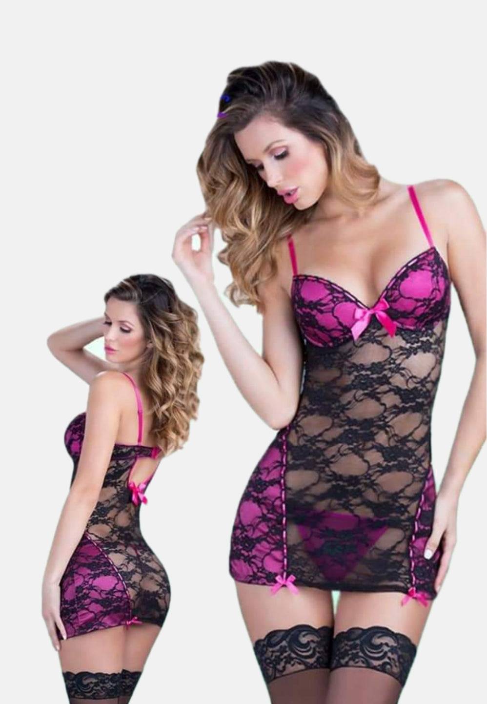 377 لانجيري دانتيل قصير