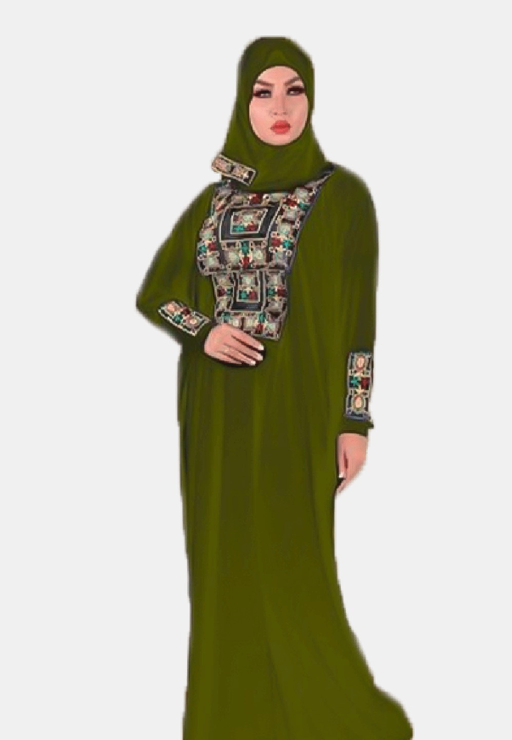 262اسدال راقي اخضر