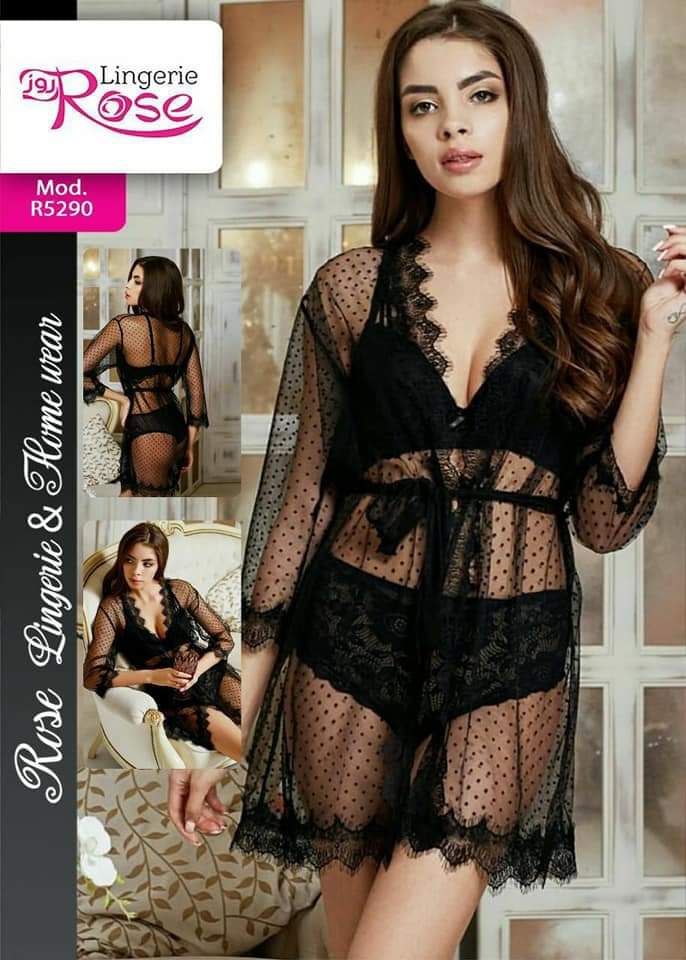 لانجيري اسود قصير 5290