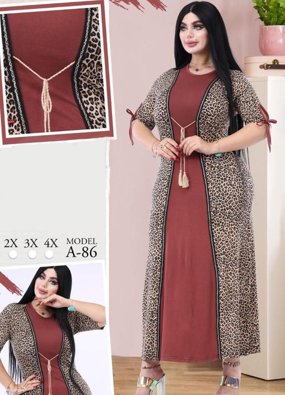 A-86 فستان منزلي تركي طويل