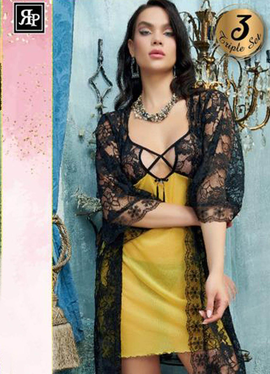 لانجيري 2 قطعة شبفون 8042 تركي من لبسي