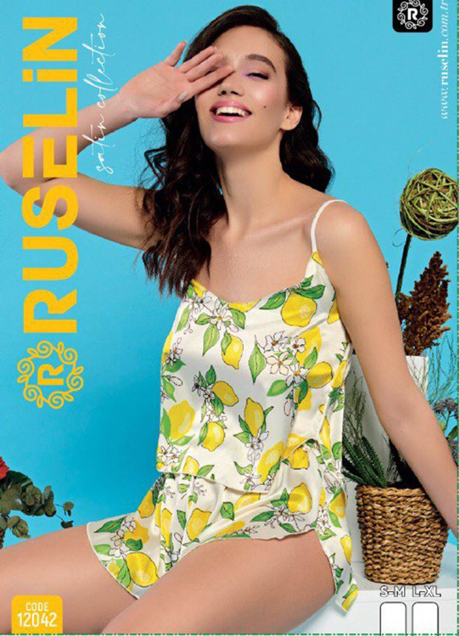 ﻻنجري تركي منقوش ستان ناعم 12042 من لبسي