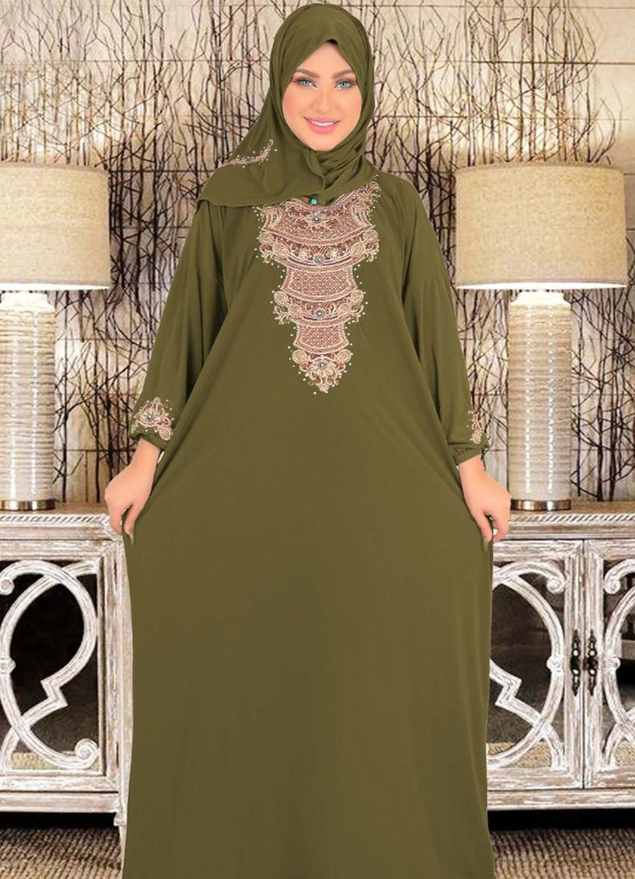 M S Y اسدال راقي 0075 لون زيتي من