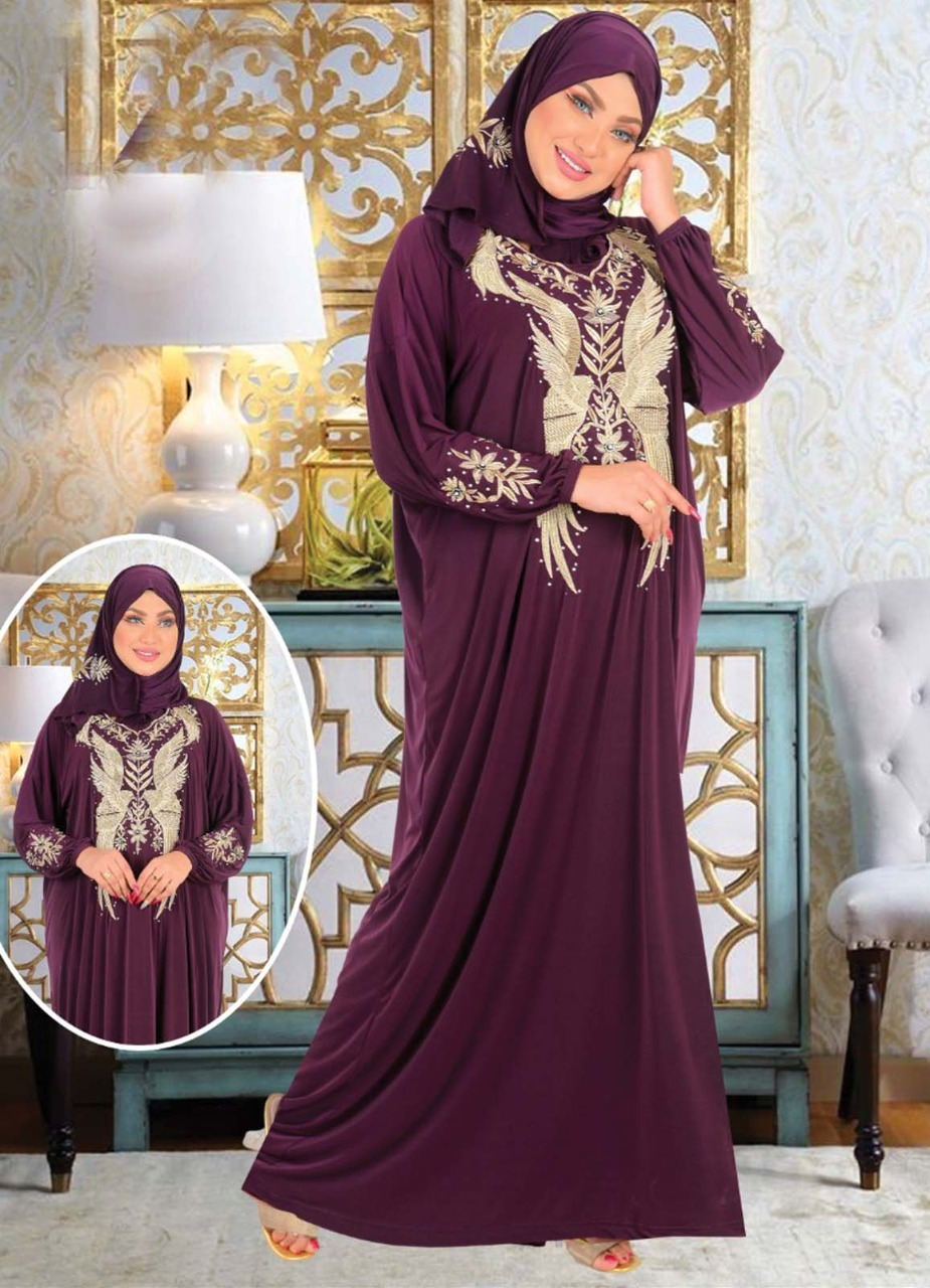 ملابس طويلة اسدال كود 0054 موف