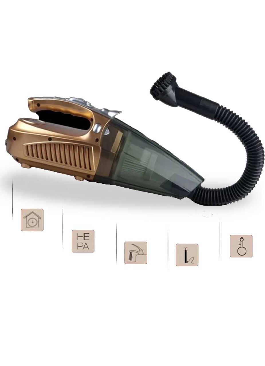 كود 4004 (مكنسة - كشاف LED - منفاخ إطارات السيارة - ساعة لقياس ضغط هواء الإطارات) جهاز AGC