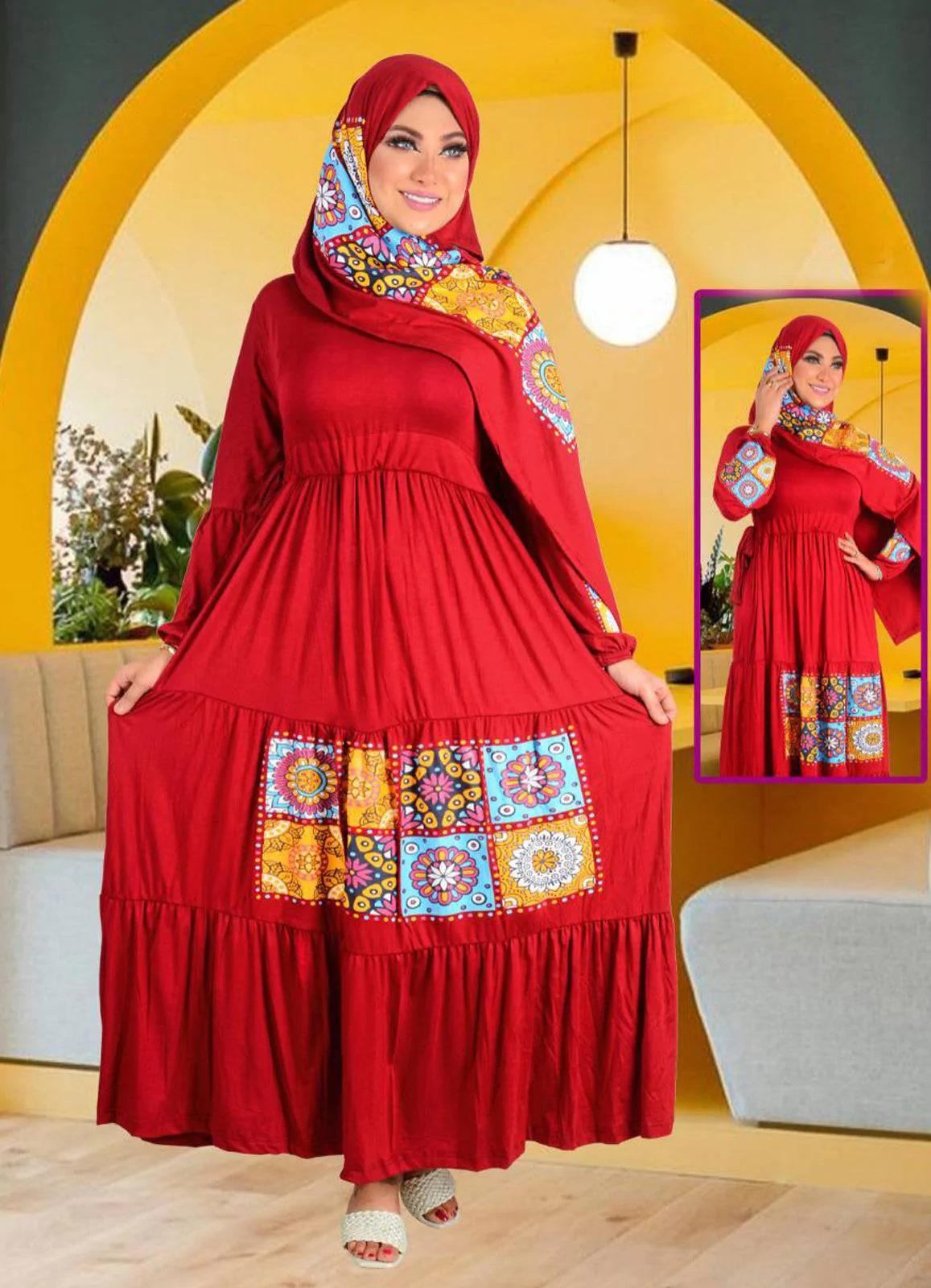 فستان محجبات 022 نبيتي