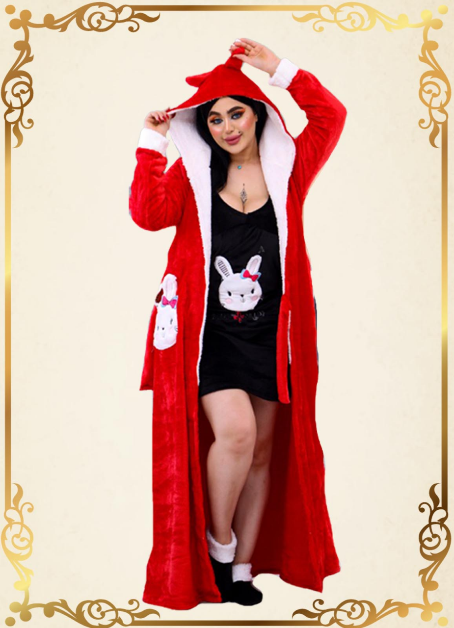 بيجامة حريمي 8 قطع شتوي من لبسي 1210