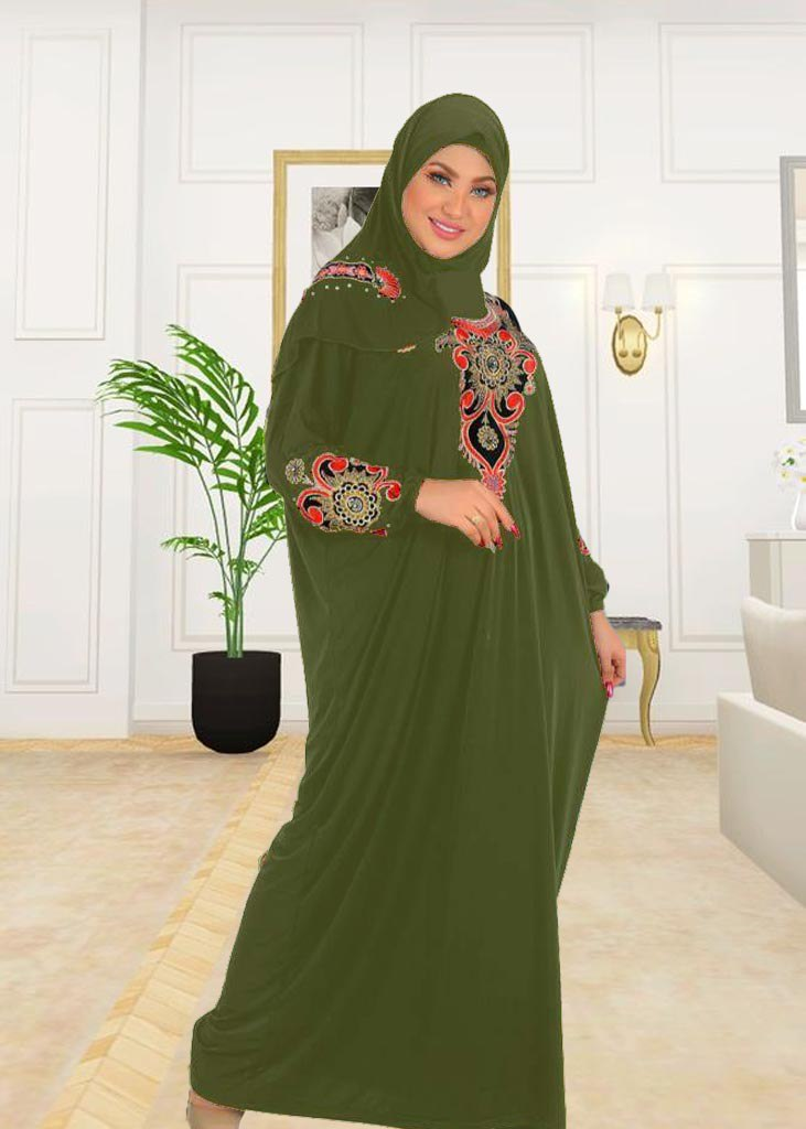 راقي فري سايز 080 زيتي من لبسي