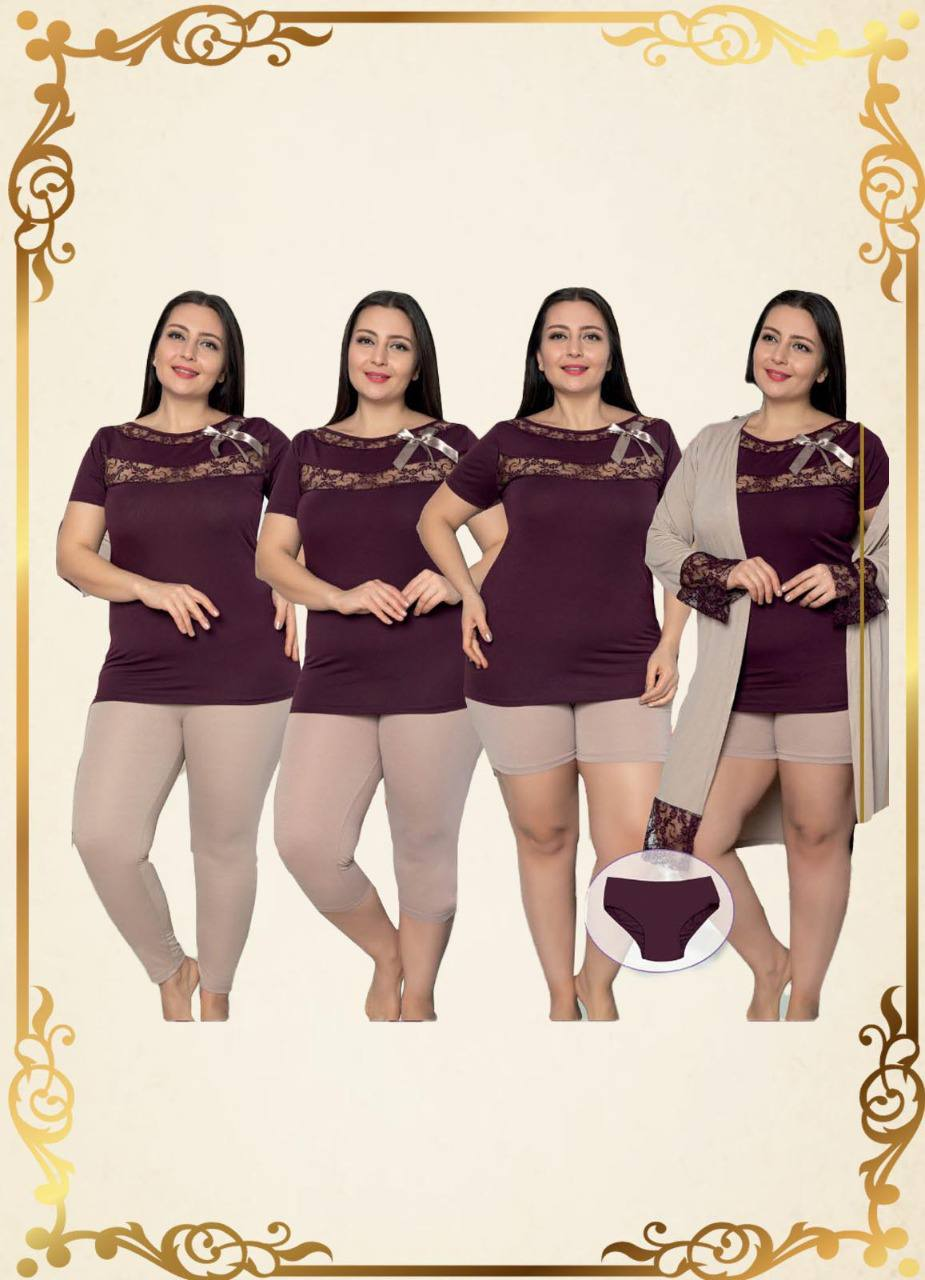 M S Y بيجامة 7 قطع نسائي تركي 6190 من