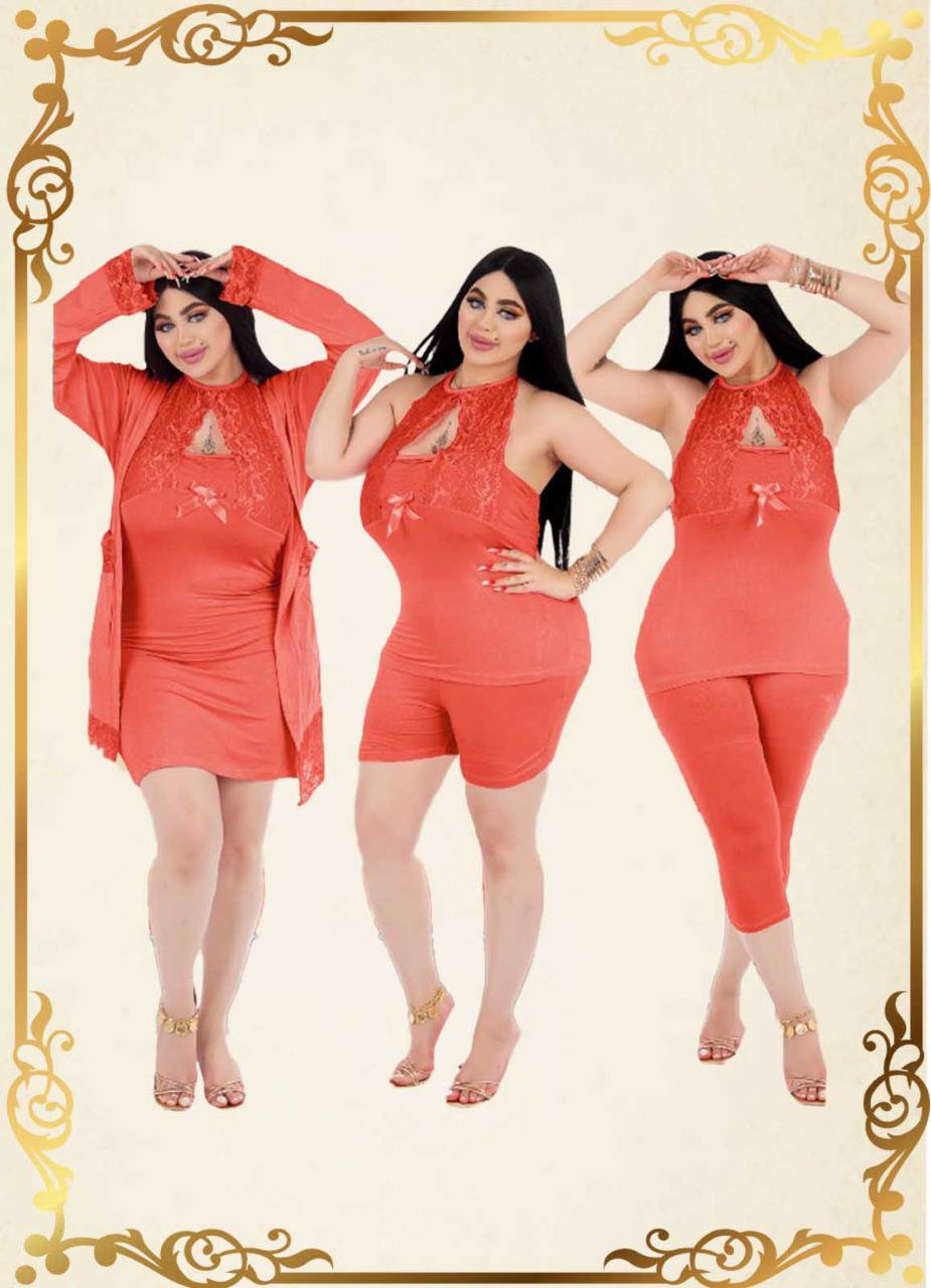 بيجامة 7 قطع نسائي 0056 من لبسي