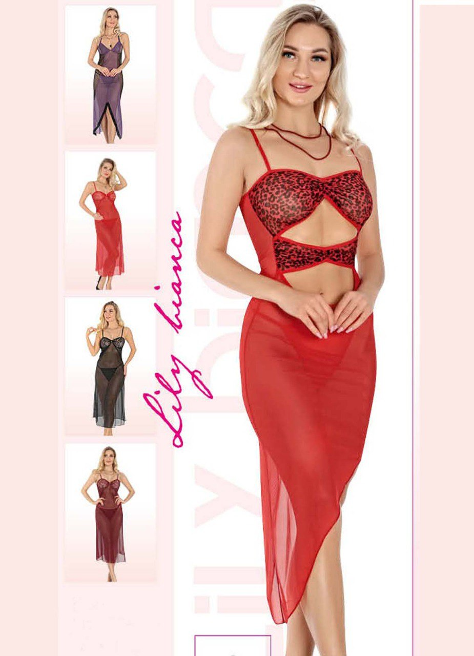 1826 بيبي دول تركي طويل شيفون من لبسي