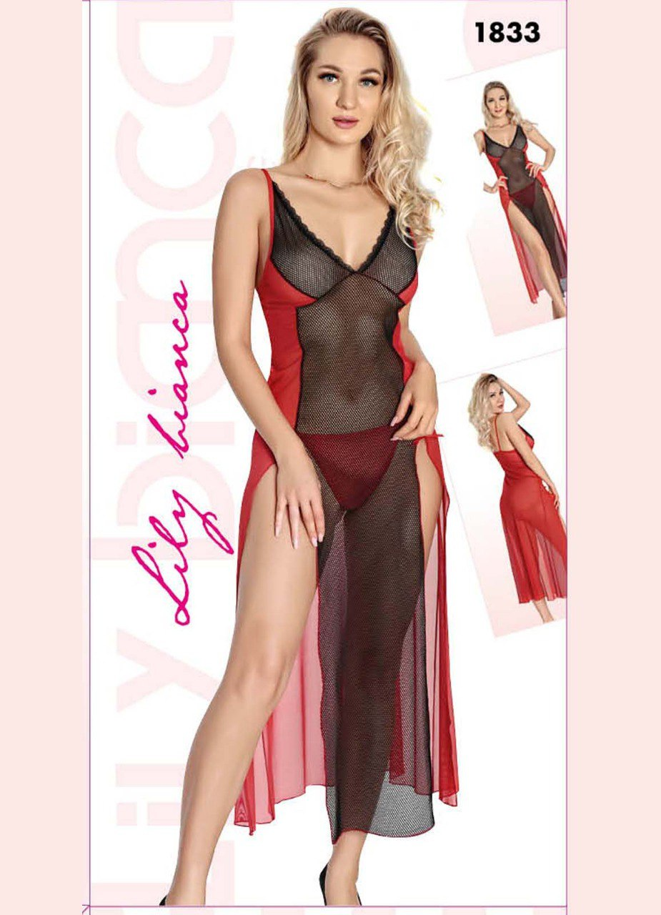 1833 بيبي دول تركي طويل شيفون من لبسي